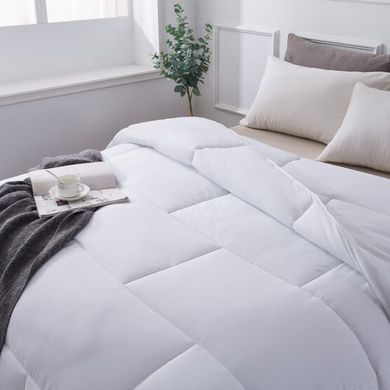 Subway Tile Down Alternative Comforter, White, , alternate image number null