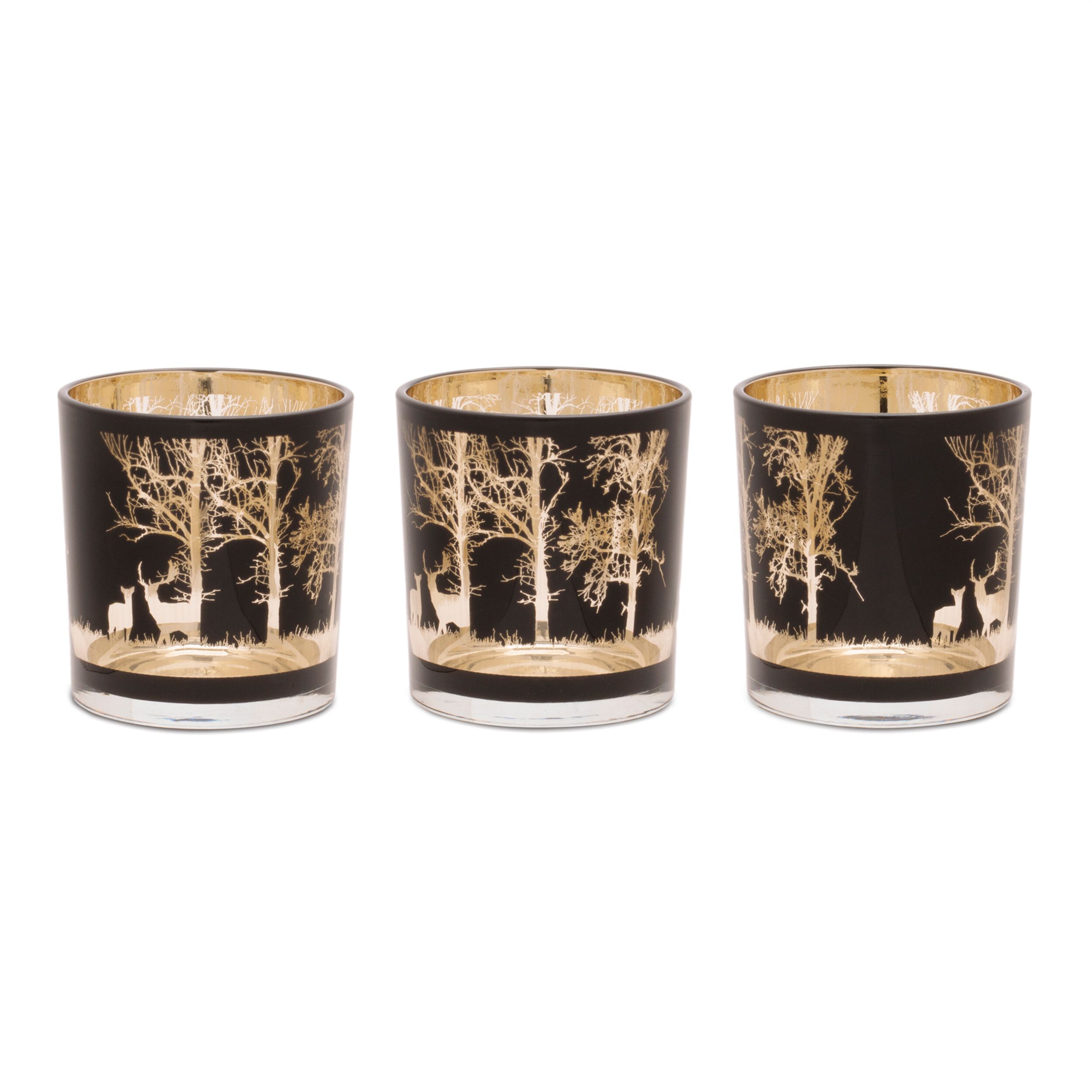 Mossy Oak Deer Votive (Set of 3), BLACK GOLD, hi-res image number 0