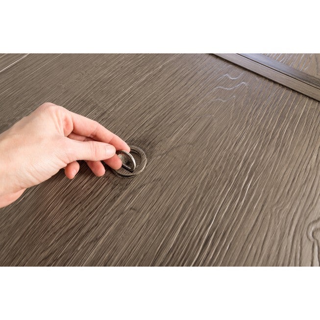 Langhorne Square Aluminum LPG Fire Pit in Barnwood, , alternate image number 5