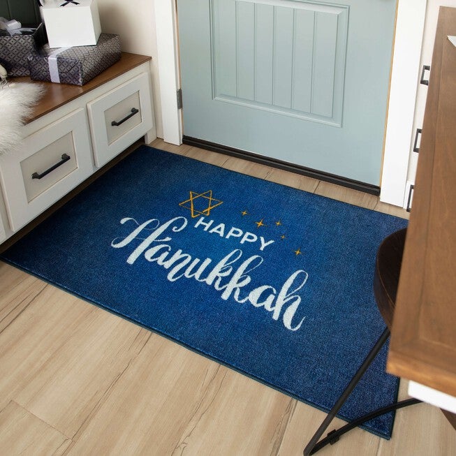 Happy Hanukkah Multi Kitchen Rug, , alternate image number 7
