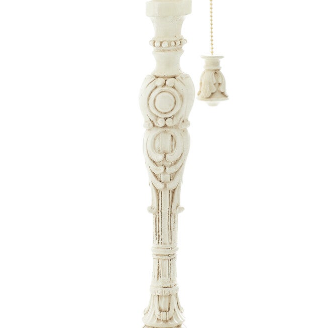 White Polystone Coastal Buffet Lamps, , alternate image number 4