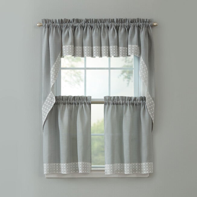 Salem Tier Curtain, GRAY, hi-res image number 0