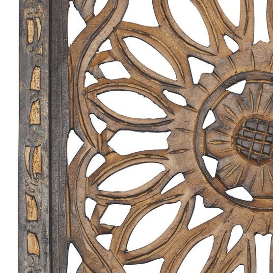 Set Of 2 Brown Wood Traditional Wall Décor, , alternate image number null