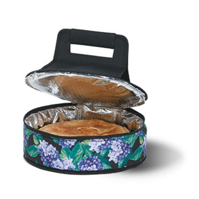 Round Thermal Insulated Pie, Cake Carrier, PURPLE, hi-res image number null