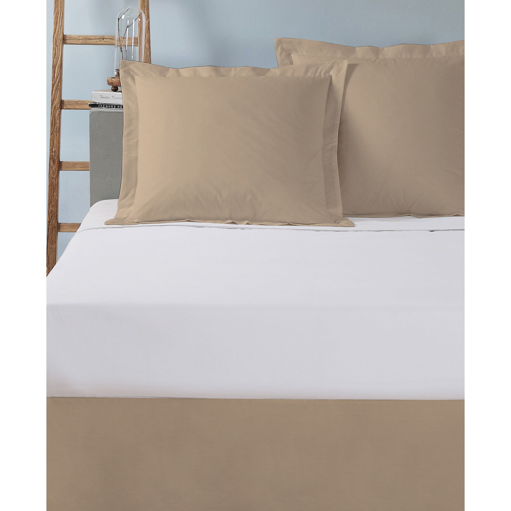 Today's Home Cotton Rich Tailored 2-Pack Euro Sham, MOCHA, hi-res image number 0