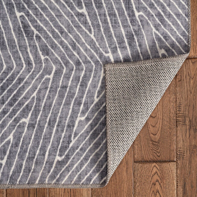 Washable Fuller Grey/Ivory Rug, , on-hover image number 1