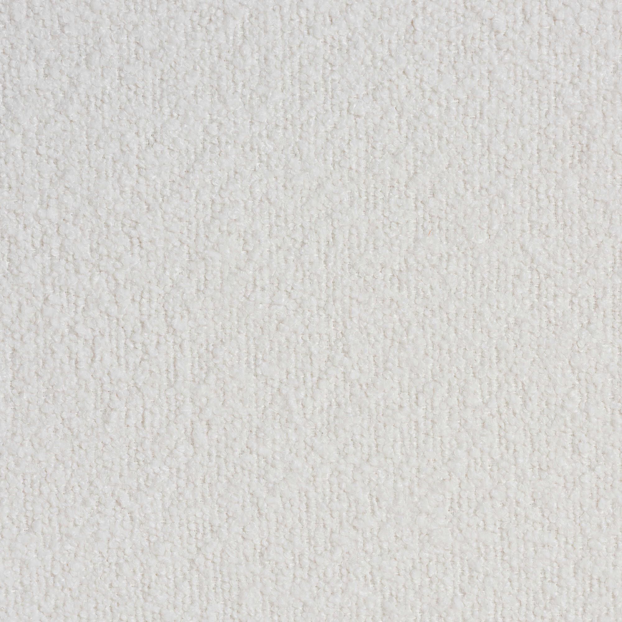 Virden Boucle Upholstered Dining Chair Set of 2- Mid-Century Modern Armchair with Solid Wood Frame and Curved Open-Back Design, WHITE, alternate image number 6