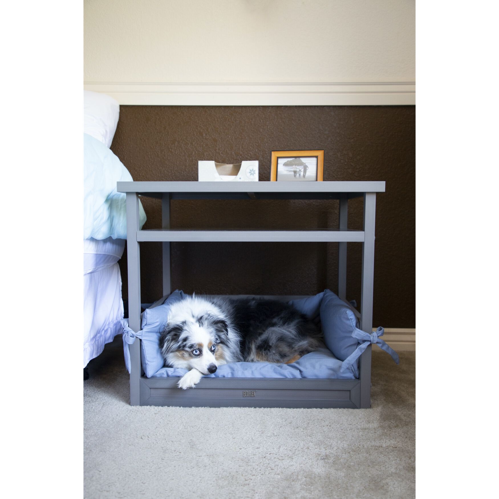 Sundown Nightstand Table Pet Bed, GRAY, hi-res image number 0