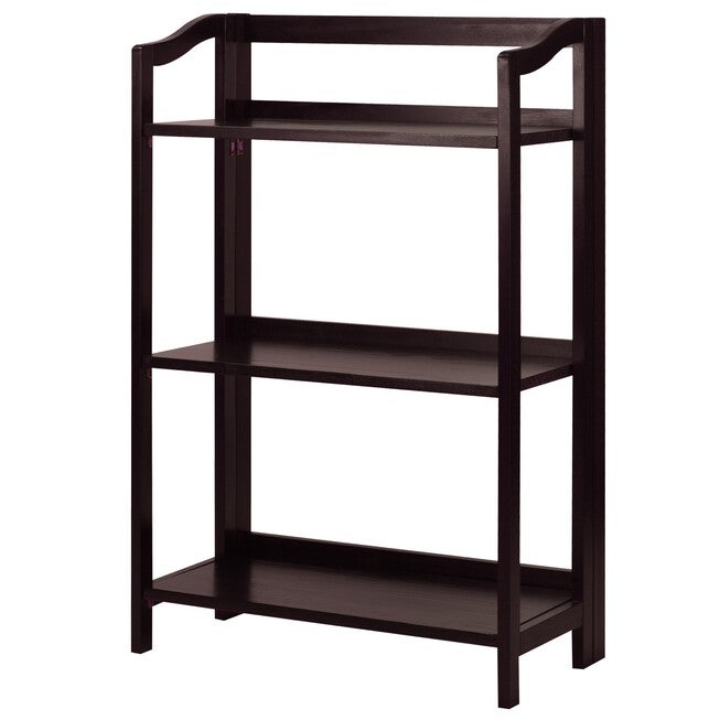 Stratford 3-Shelf Folding Bookcase-Espresso, , alternate image number 4