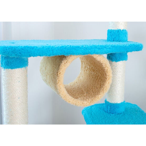 Real Wood 61" Cat Climber Junggle Tree With Platforms, , alternate image number null