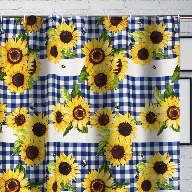 Sunflower Gold Bath Shower Curtain, , on-hover image number 1