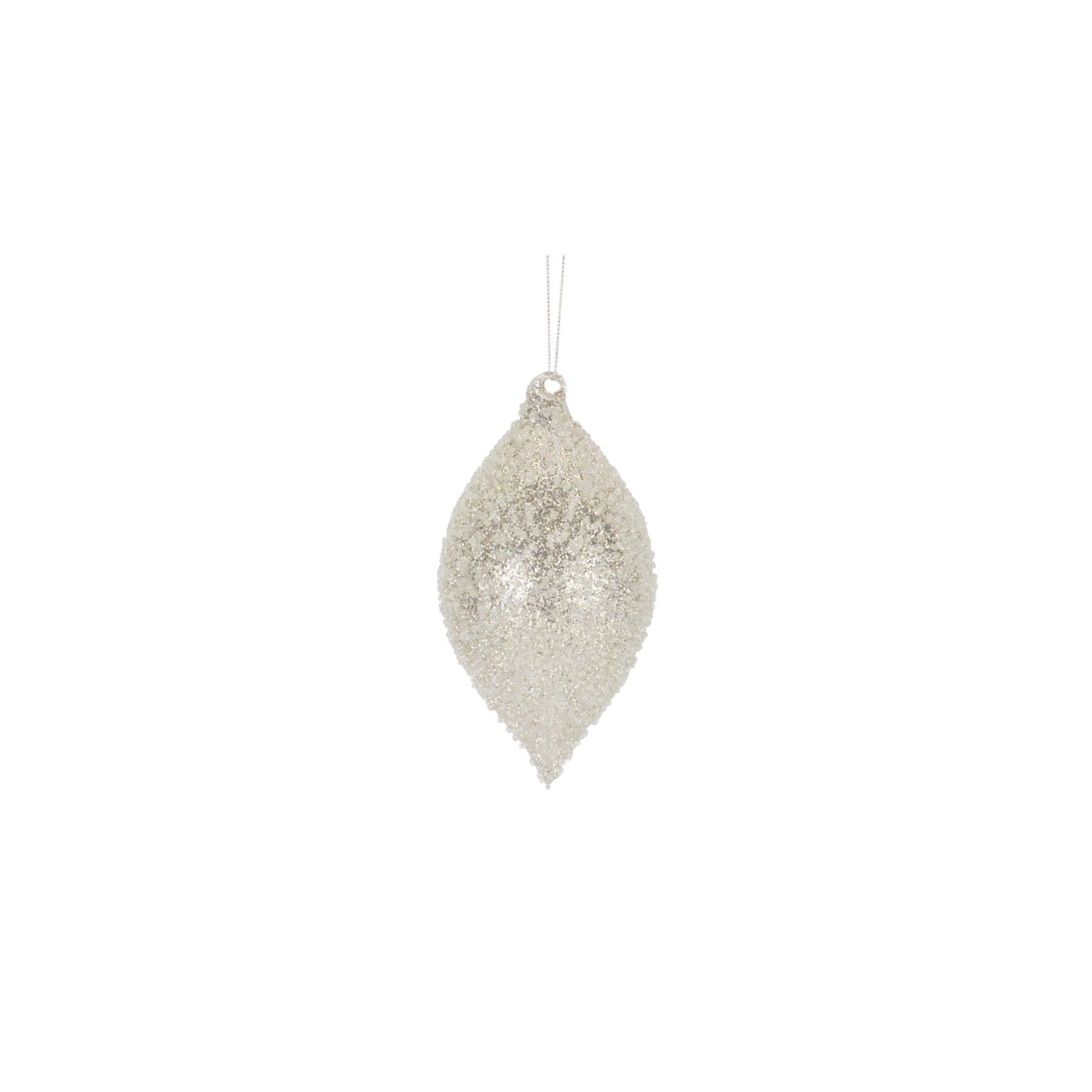 Beaded Glass Tree Ornament (Set of 6), SILVER, alternate image number 4