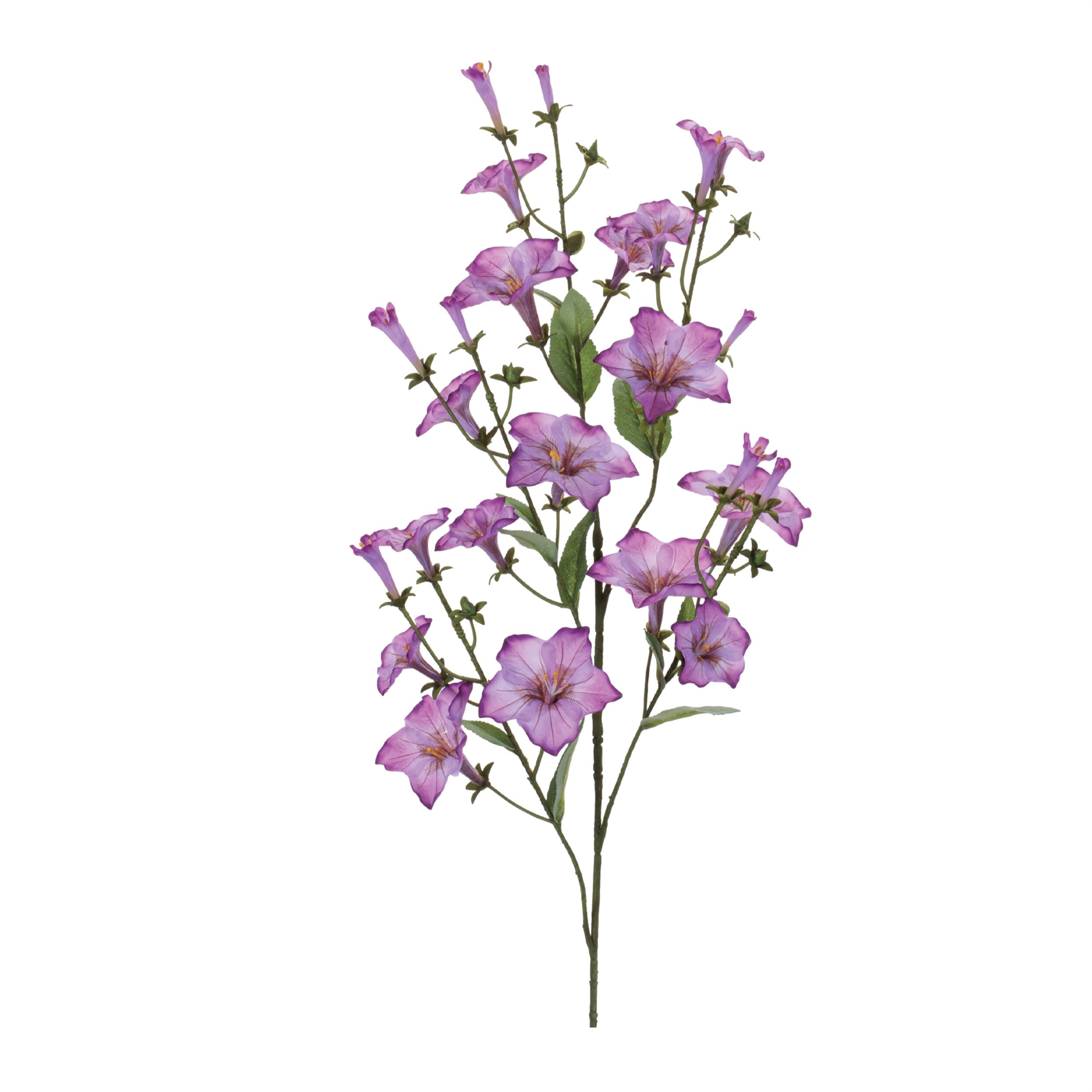 Morning Glory Floral Spray Set of 2, PURPLE GREEN, hi-res image number 0