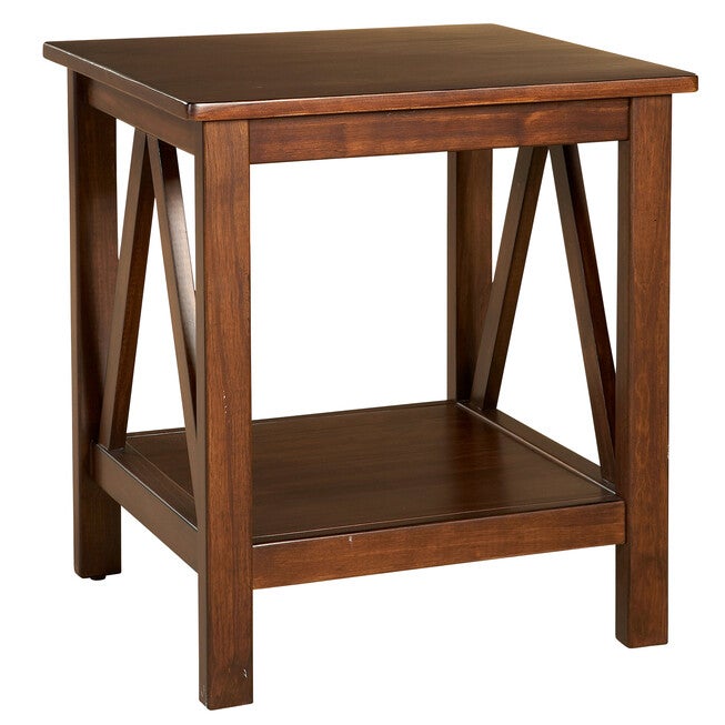 Traymore END TABLE ANTIQUE, ANTIQUE TOBACCO, hi-res image number null