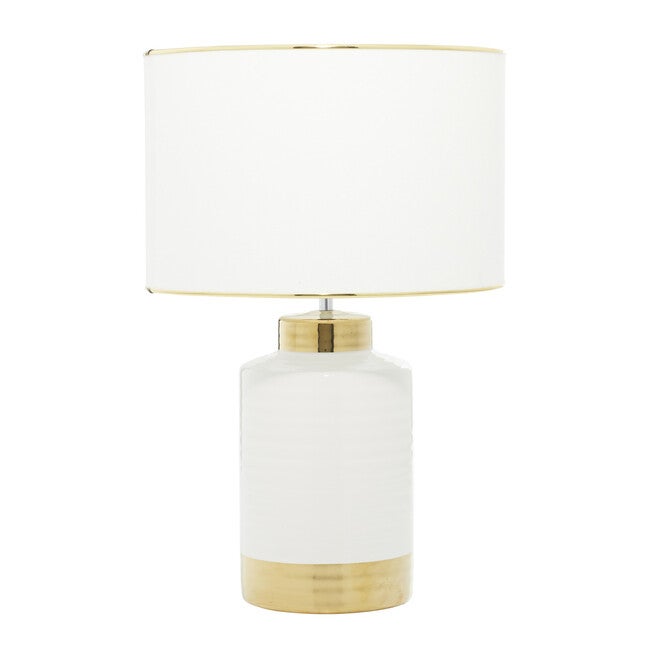 Cosmoliving By Cosmopolitan Ceramic Table Lamp, GOLD, hi-res image number 0