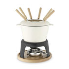 Cast Iron Fondue Set, WHITE, hi-res image number null