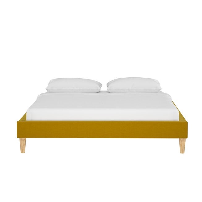 Velvet Platform Bed, , on-hover image number 1