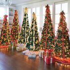Fully Decorated Pre-Lit 7½' Pop-Up Christmas Tree, , alternate image number 2
