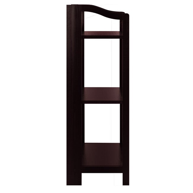Stratford 3-Shelf Folding Bookcase-Espresso, , alternate image number 2