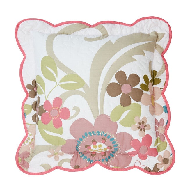 Jardin 16 inches Decorative Pillow, WHITE PINK, hi-res image number null