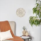 Small White Medallion Wall Decor, , alternate image number null