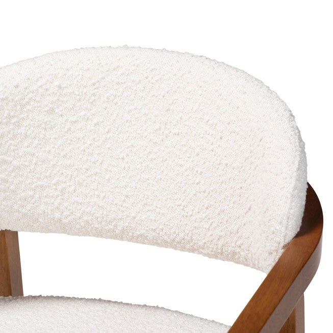 Biana Boucle Dining Chair, CREAM, alternate image number null