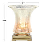 Set Of 2 Gold Glass Glam Uplight, , alternate image number null