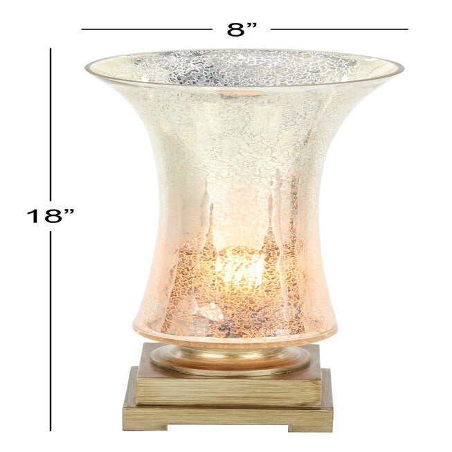 Set Of 2 Gold Glass Glam Uplight, , alternate image number null