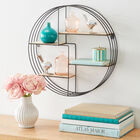 4-Tier Circular Wall Shelf, BLACK, hi-res image number null