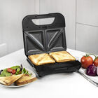 Kalorik 4-in-1 Sandwich Maker, Stainless Steel and Black, STAINLESS STEEL, hi-res image number 0