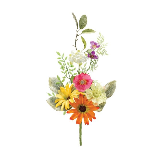 Mixed Spring Spray (Set of 2) 19 inchesH Polyester, YELLOW/GREEN, hi-res image number 0