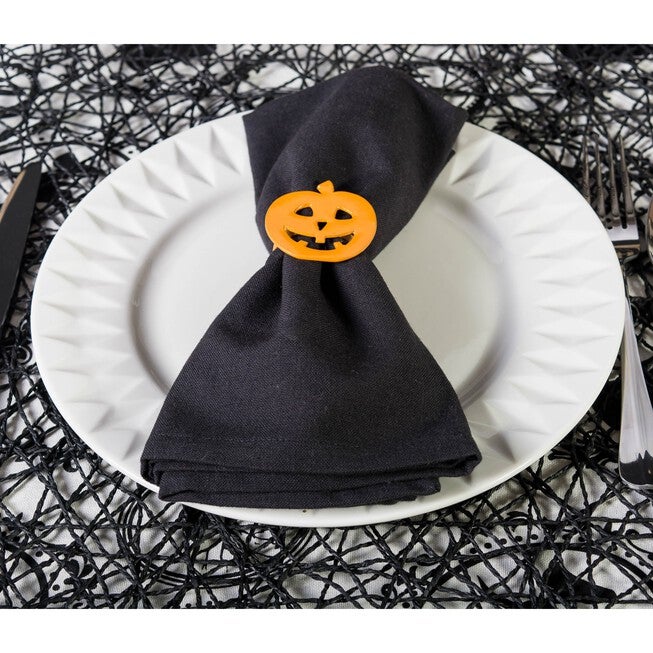 Black Napkin, Set of 6, , alternate image number 2