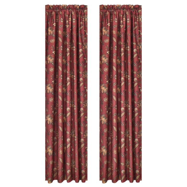 Bari 84 Inch Window Panel Pair, RED, alternate image number 3