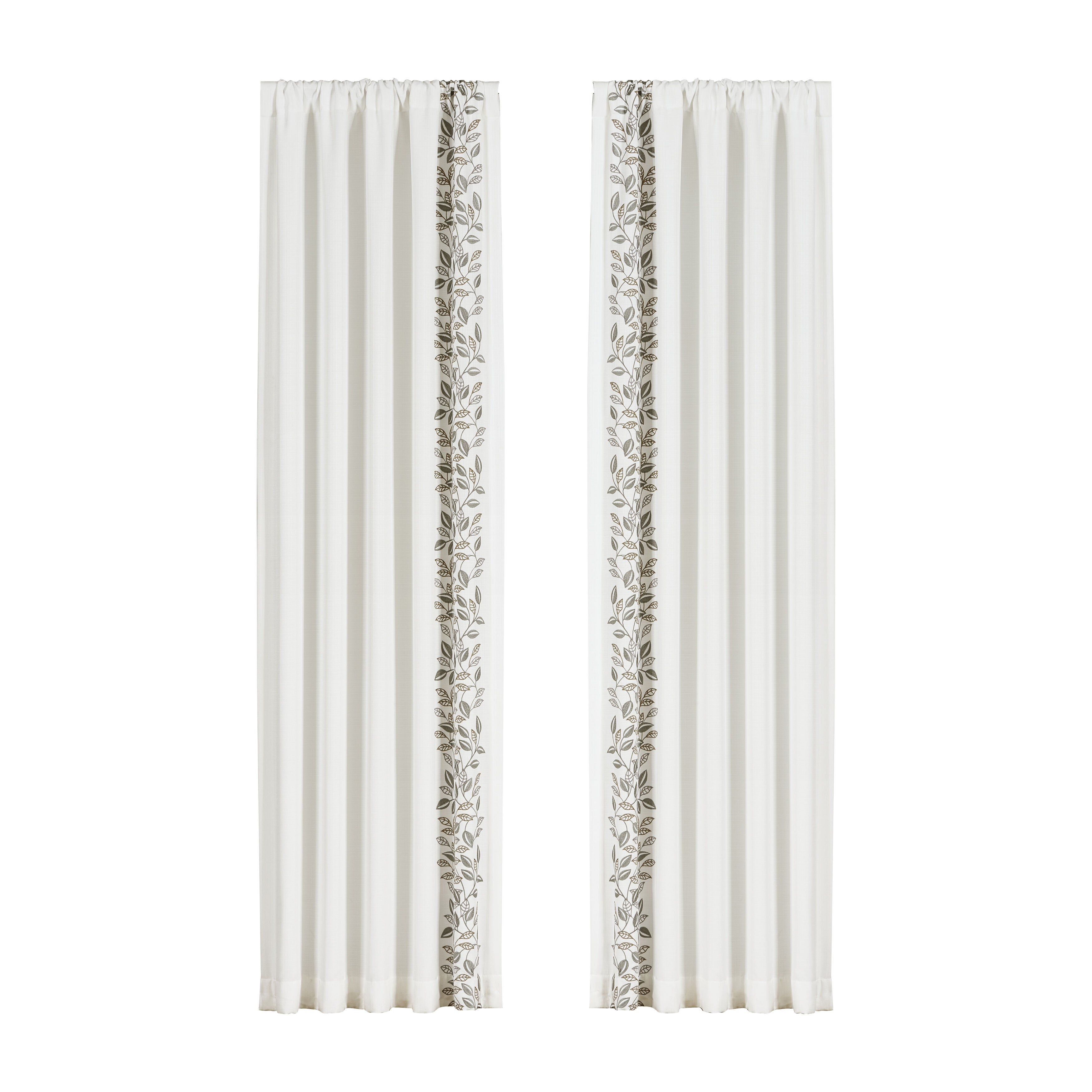 Laurel 84 Inch Window Panel Pair, WHITE, alternate image number 3