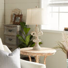 Set Of 2 White Polystone French Country Table Lamp, , alternate image number null