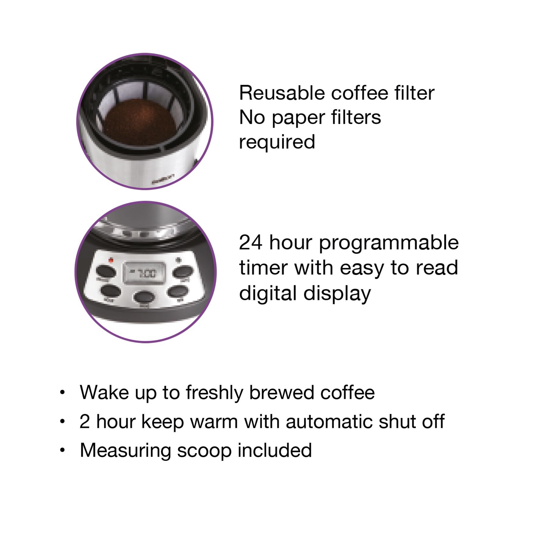 The Jumbo Java Coffee Maker - 14 Cups - Black, , alternate image number 2