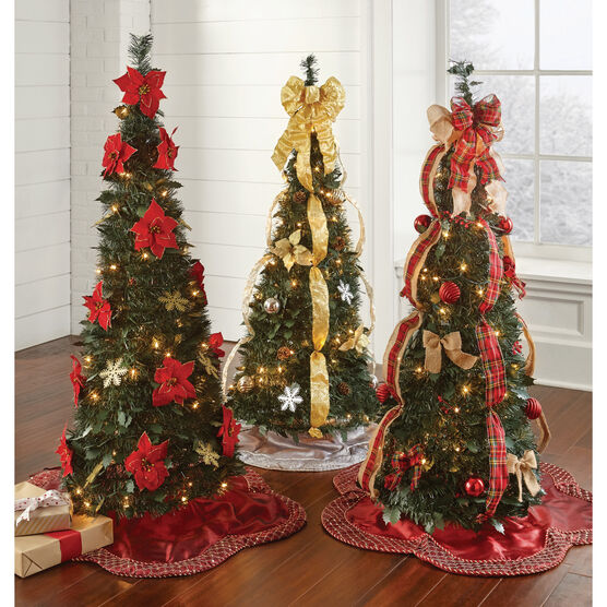 Fully Decorated Pre-Lit 4½' Pop-Up Christmas Tree, , alternate image number null