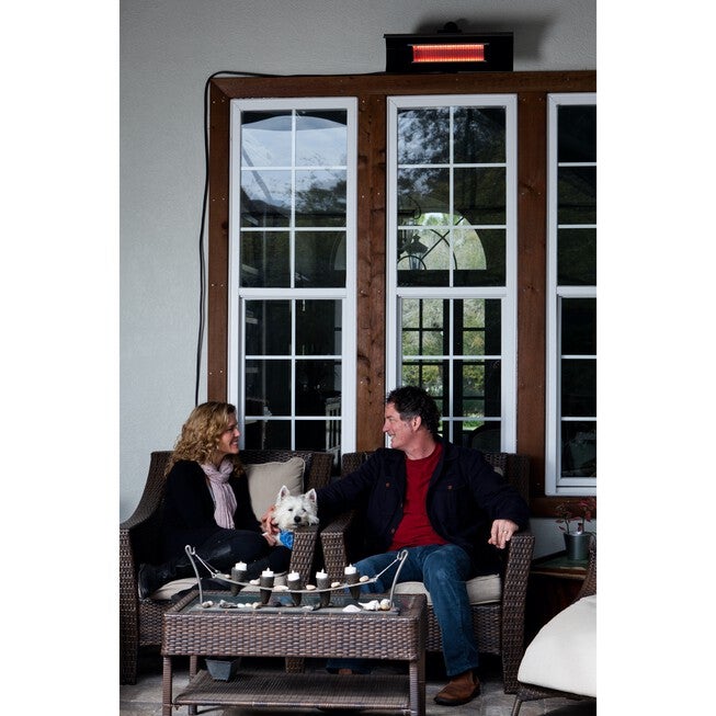 Black Steel Wall Mounted Infrared Patio Heater, , alternate image number 8