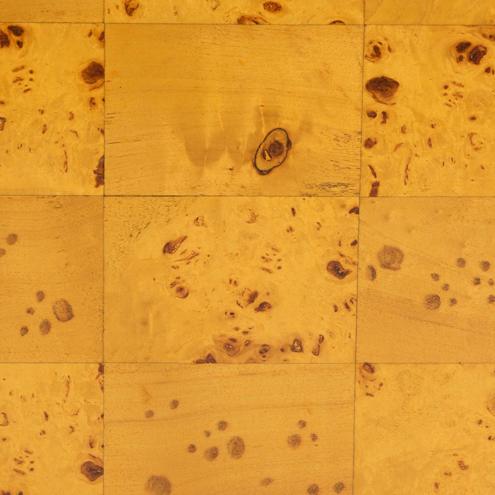 Huxley Modern and Contemporary Natural Real Burl Wood End Table, BURL, alternate image number 6