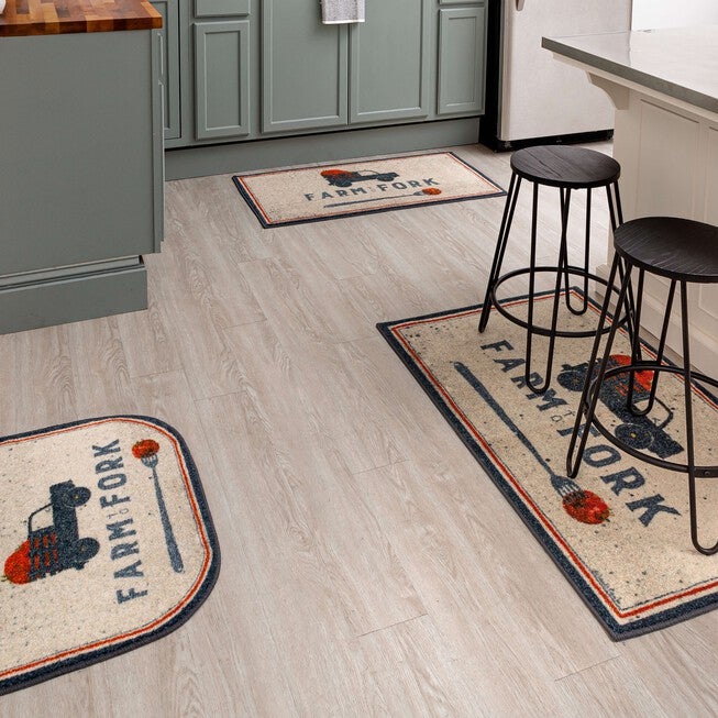 Farm To Fork Grey Kitchen Rug, , alternate image number 9