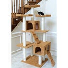 Multi-Level 74" Real Wood Cat Tree Furniture With Sratchhing Posts, , alternate image number null