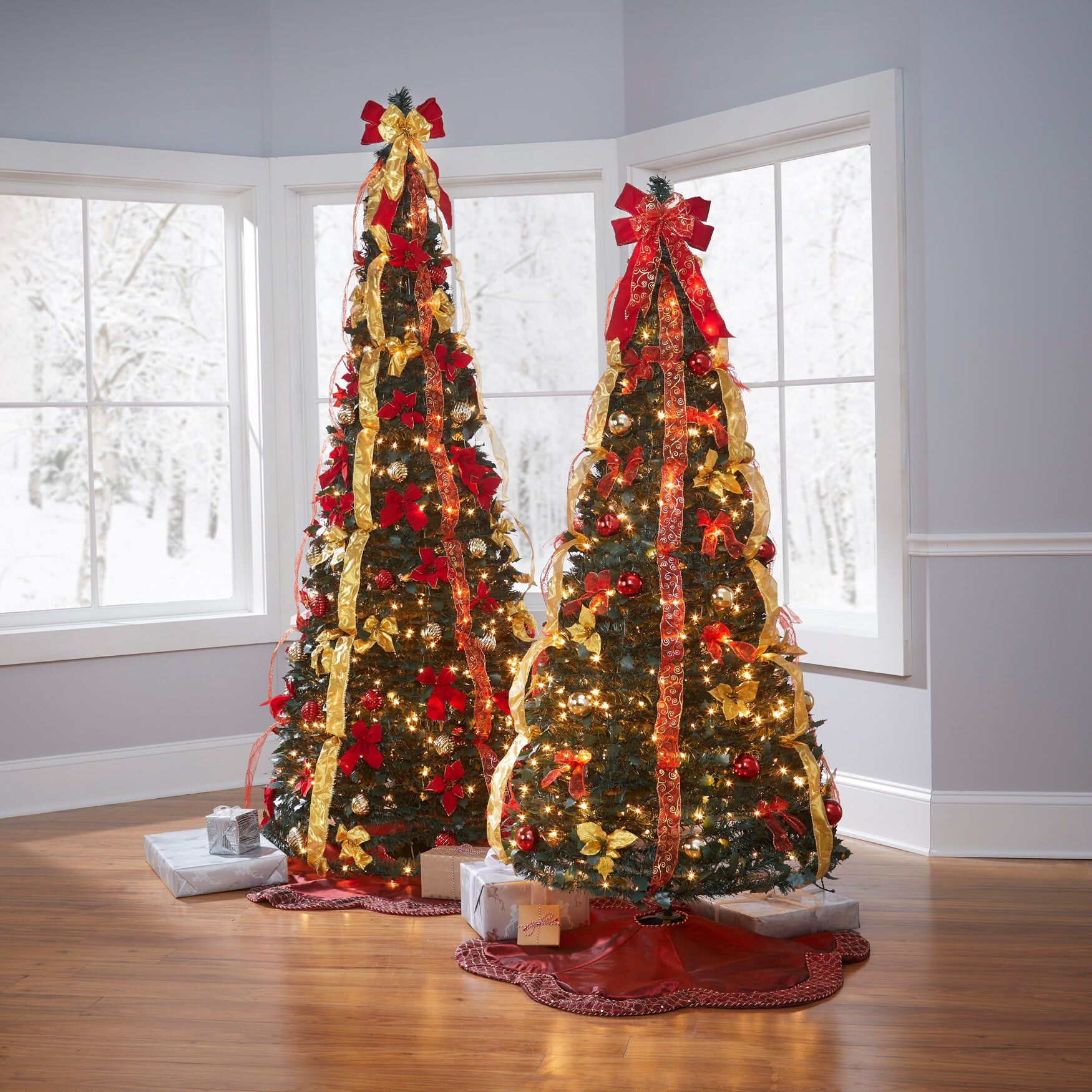 Fully Decorated Pre-Lit 6 Ft. Pop-Up Christmas Tree