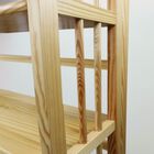 3-Shelf Folding Stackable Bookcase 27.5" Wide-Natural, , alternate image number null