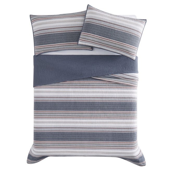 Hudson Stripe Yarn Dye 3 Piece Quilt Set, , alternate image number 3