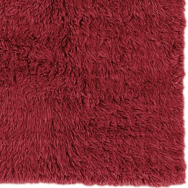 Flokati Red Rug, , alternate image number null