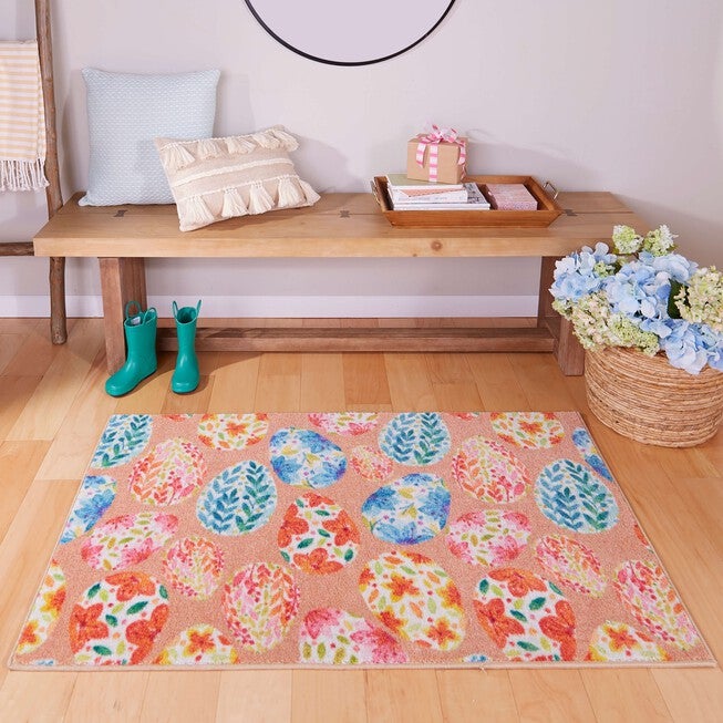 Colorful Eggs Multi Kitchen Rug, , alternate image number 3