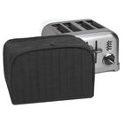 Four-Slice Toaster Cover, BLACK, hi-res image number null