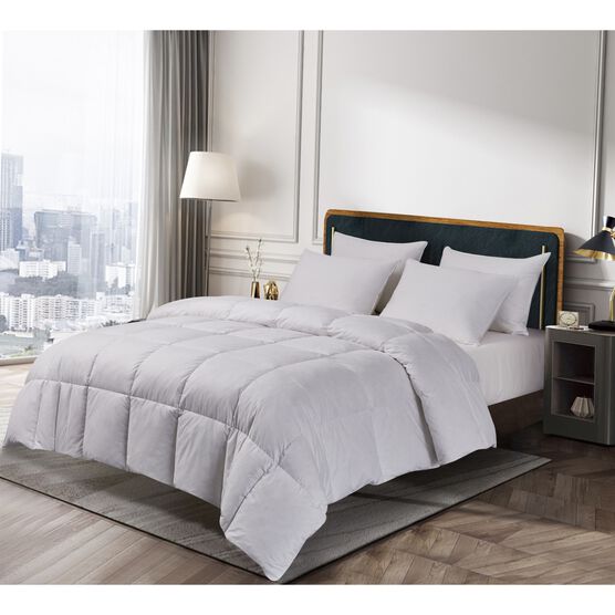 kathy ireland White Goose Feather and Down Comforter, , on-hover image number null