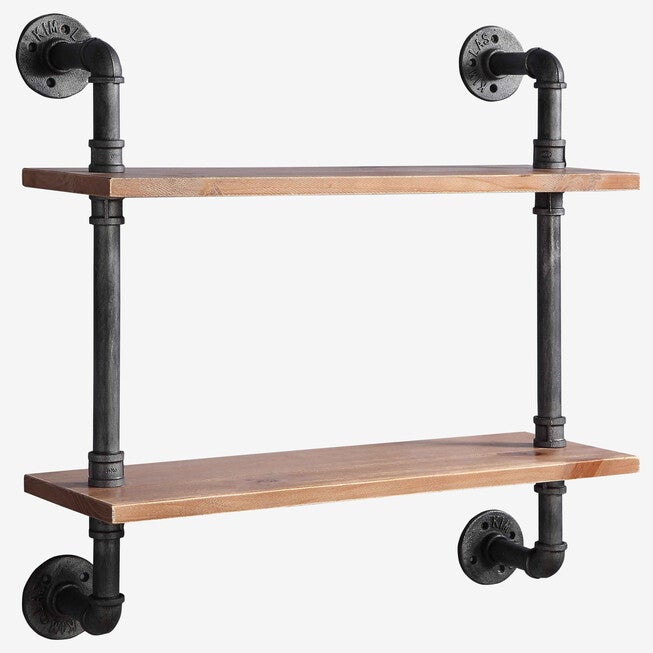 Allentown 2 Shelf Piping, BLACK, hi-res image number null