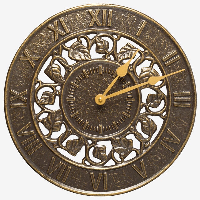 Ivy Silhouette Clock , FRENCH BRONZE, hi-res image number null